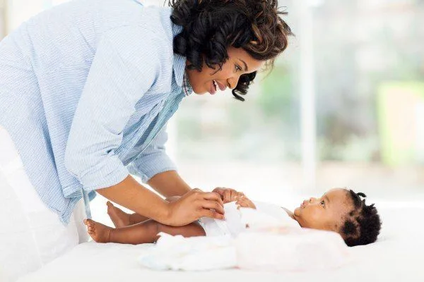 How many diapers does a baby use after the first month?